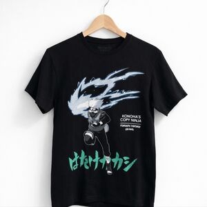 🖤 Naruto Kakashi Hatake Graphic T-Shirt – Black – Anime Tee – Size Small